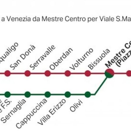 Апартаменты Sunrise30Mt Tram Ingresso Indipendente Parcheggio Местре Экстерьер фото